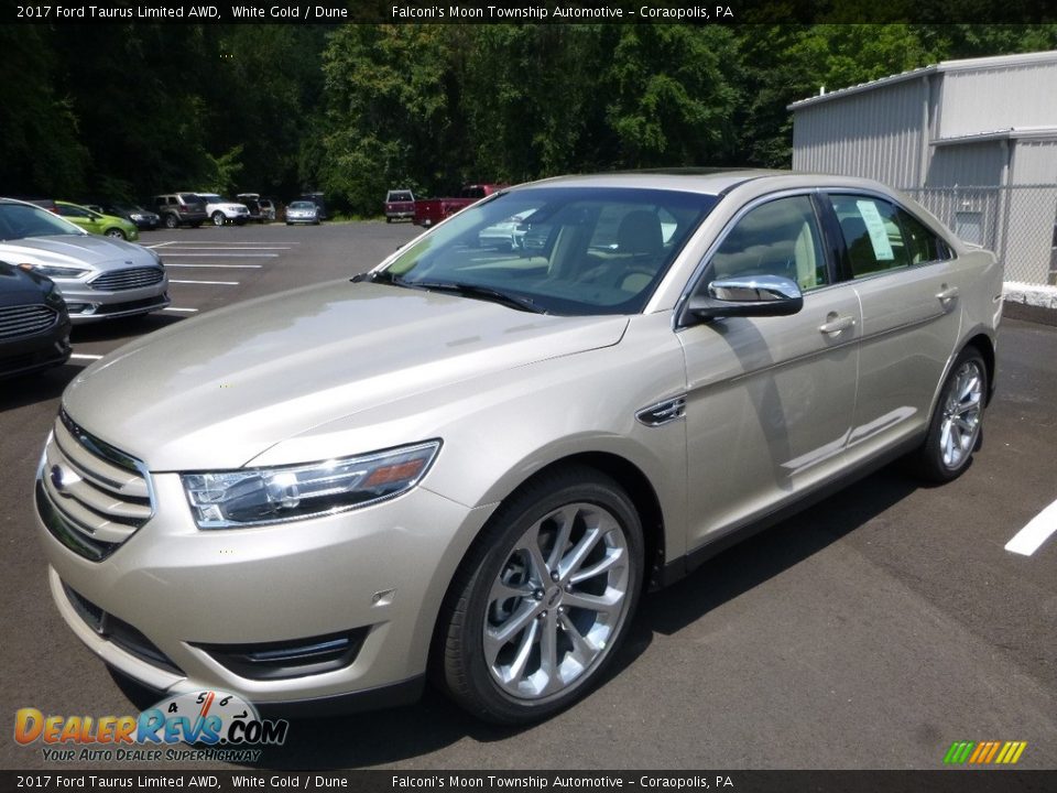 2017 Ford Taurus Limited AWD White Gold / Dune Photo #5