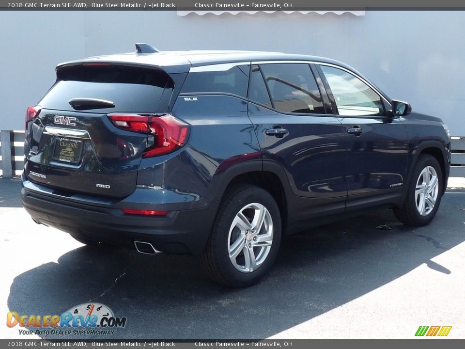 2018 GMC Terrain SLE AWD Blue Steel Metallic / ­Jet Black Photo #2