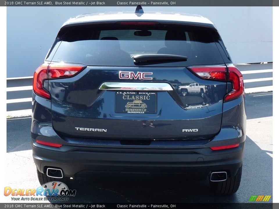 2018 GMC Terrain SLE AWD Blue Steel Metallic / ­Jet Black Photo #3