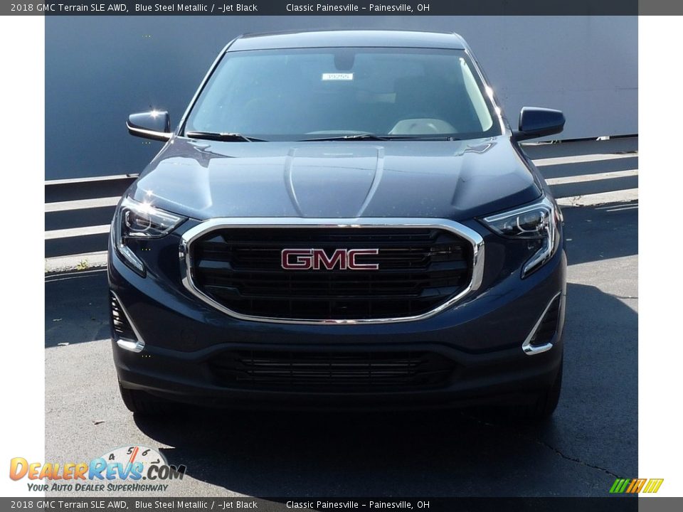 2018 GMC Terrain SLE AWD Blue Steel Metallic / ­Jet Black Photo #4