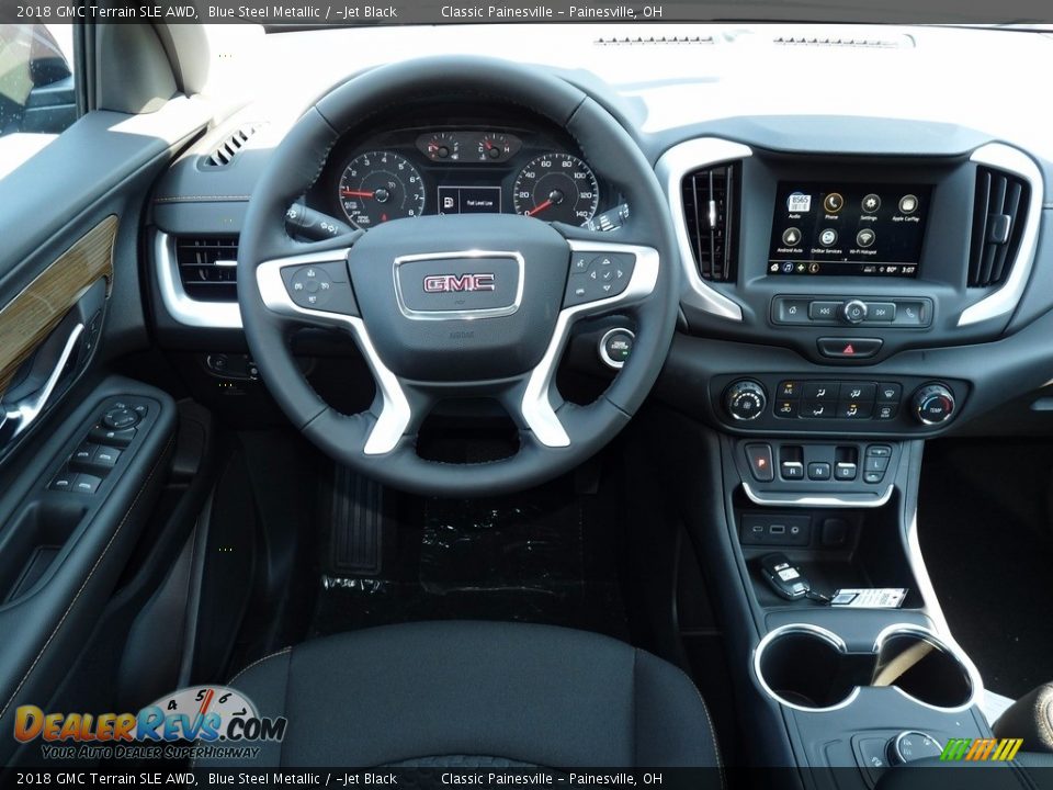 2018 GMC Terrain SLE AWD Blue Steel Metallic / ­Jet Black Photo #8
