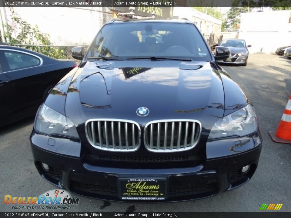 2012 BMW X5 xDrive50i Carbon Black Metallic / Black Photo #2