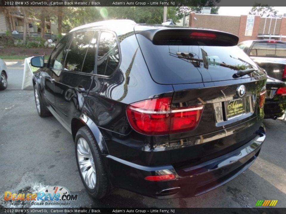 2012 BMW X5 xDrive50i Carbon Black Metallic / Black Photo #4