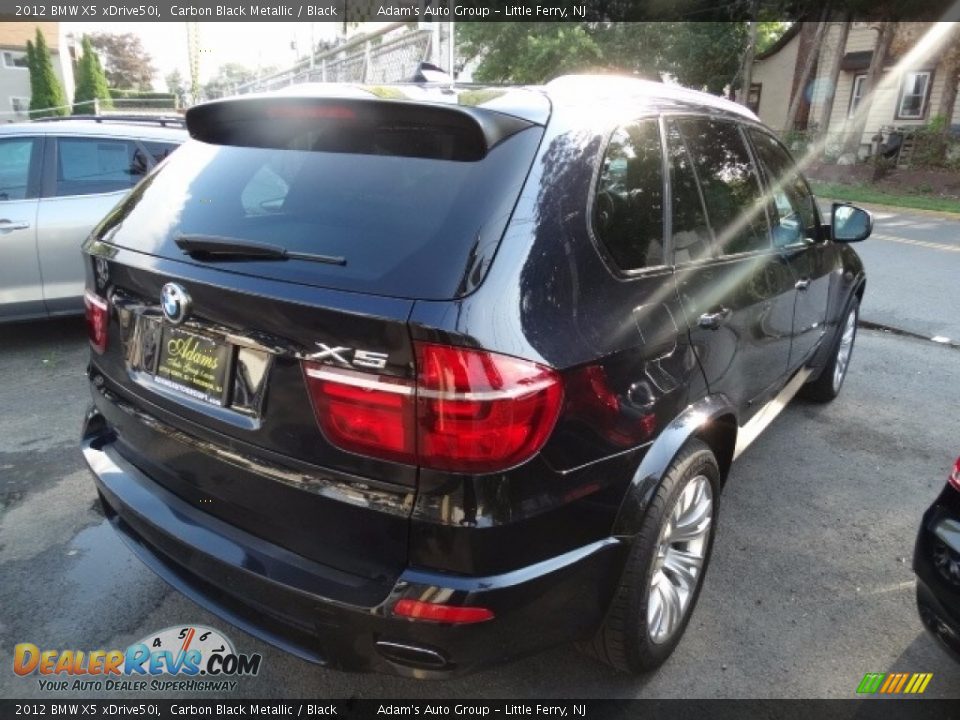 2012 BMW X5 xDrive50i Carbon Black Metallic / Black Photo #6