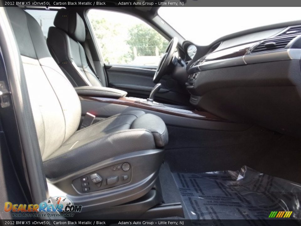 2012 BMW X5 xDrive50i Carbon Black Metallic / Black Photo #16