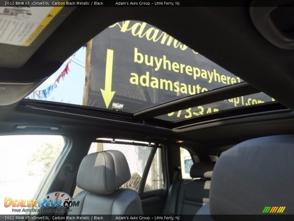 2012 BMW X5 xDrive50i Carbon Black Metallic / Black Photo #22