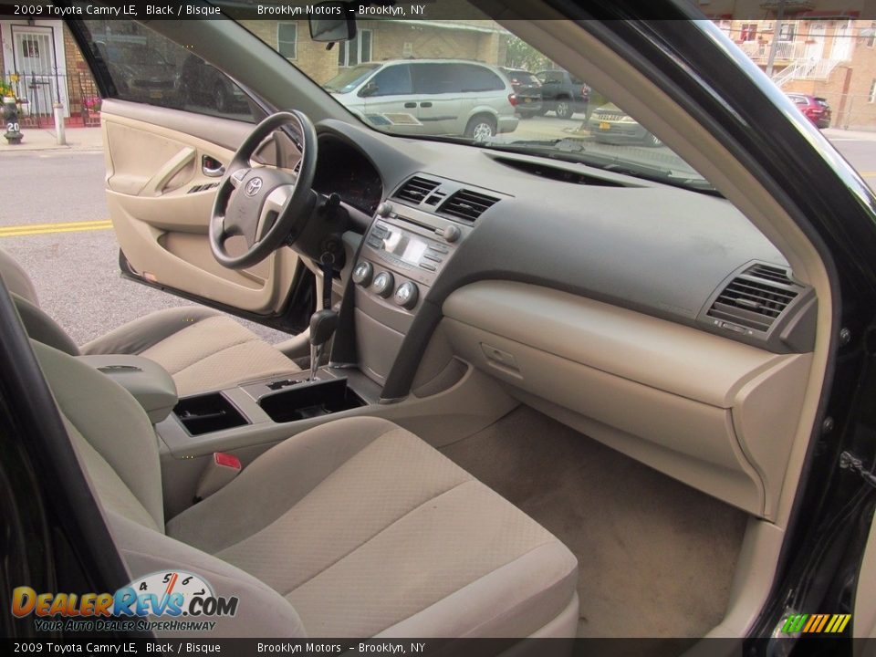 2009 Toyota Camry LE Black / Bisque Photo #20