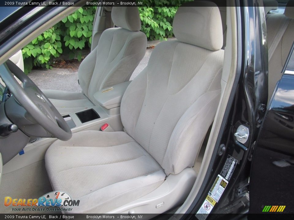 2009 Toyota Camry LE Black / Bisque Photo #21