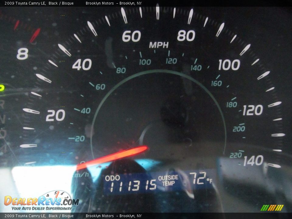 2009 Toyota Camry LE Black / Bisque Photo #30