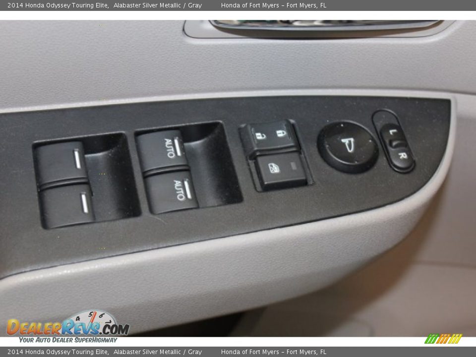 2014 Honda Odyssey Touring Elite Alabaster Silver Metallic / Gray Photo #11