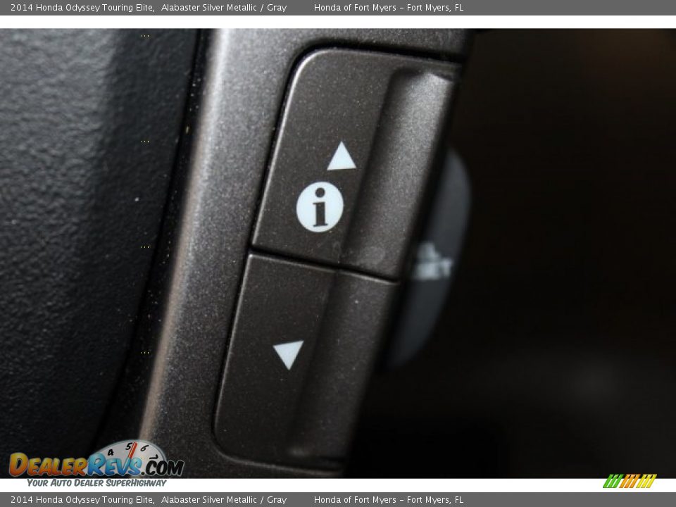 2014 Honda Odyssey Touring Elite Alabaster Silver Metallic / Gray Photo #18