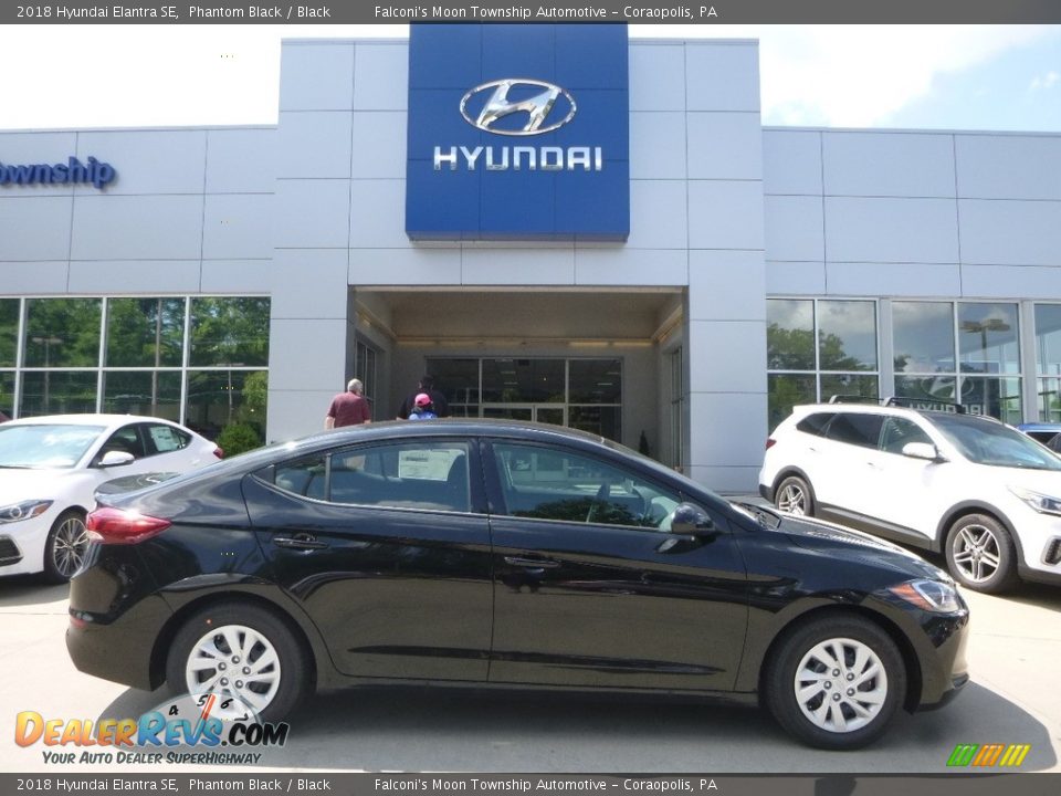 2018 Hyundai Elantra SE Phantom Black / Black Photo #1