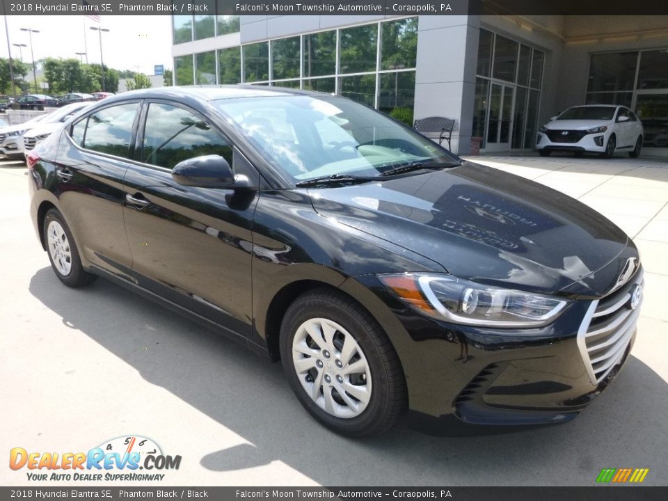 2018 Hyundai Elantra SE Phantom Black / Black Photo #3