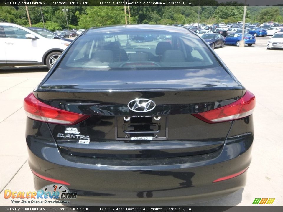 2018 Hyundai Elantra SE Phantom Black / Black Photo #6