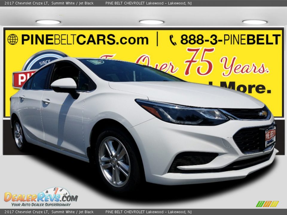 2017 Chevrolet Cruze LT Summit White / Jet Black Photo #1