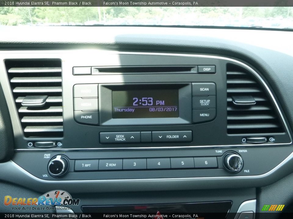 2018 Hyundai Elantra SE Phantom Black / Black Photo #13