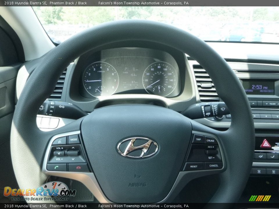 2018 Hyundai Elantra SE Phantom Black / Black Photo #14