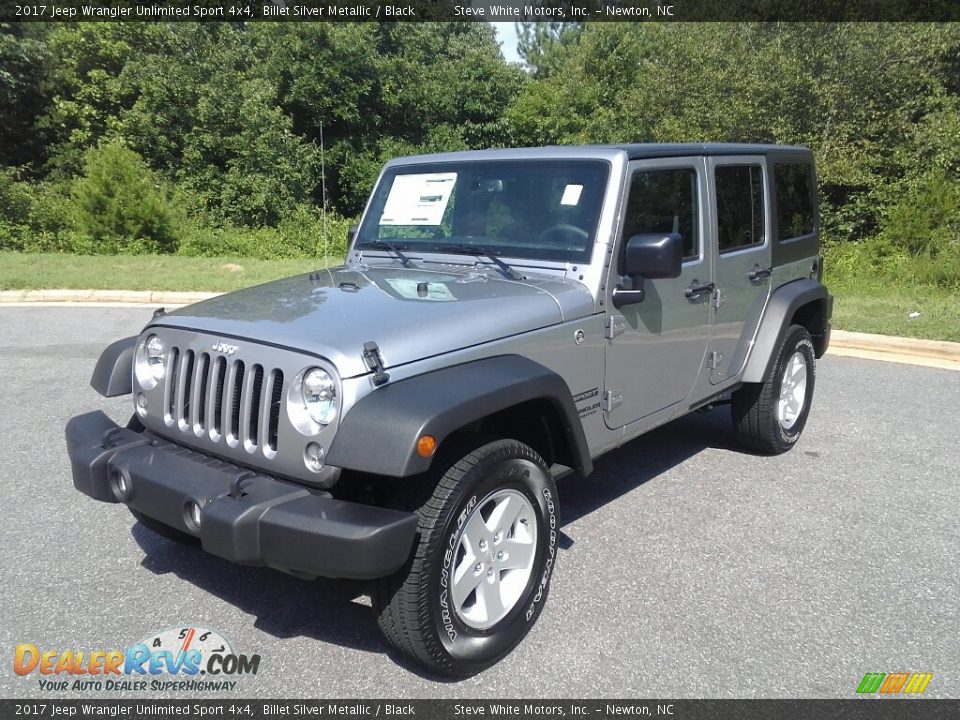2017 Jeep Wrangler Unlimited Sport 4x4 Billet Silver Metallic / Black Photo #2