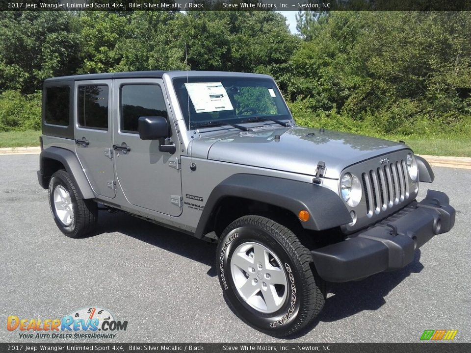 2017 Jeep Wrangler Unlimited Sport 4x4 Billet Silver Metallic / Black Photo #4