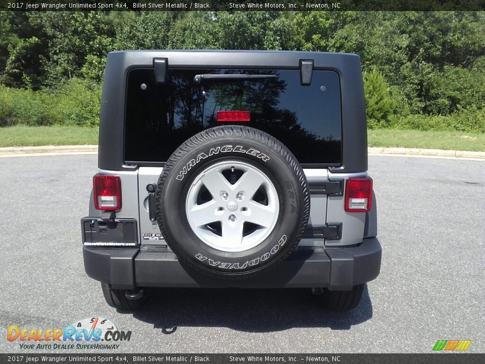 2017 Jeep Wrangler Unlimited Sport 4x4 Billet Silver Metallic / Black Photo #7