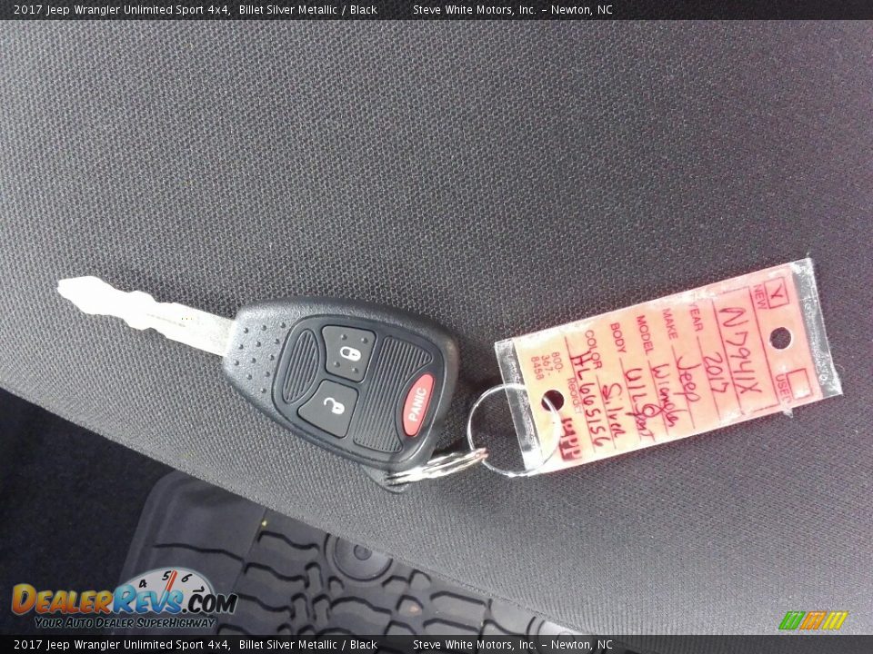2017 Jeep Wrangler Unlimited Sport 4x4 Billet Silver Metallic / Black Photo #29