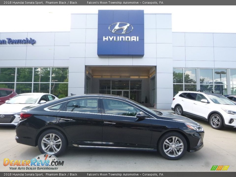 2018 Hyundai Sonata Sport Phantom Black / Black Photo #1