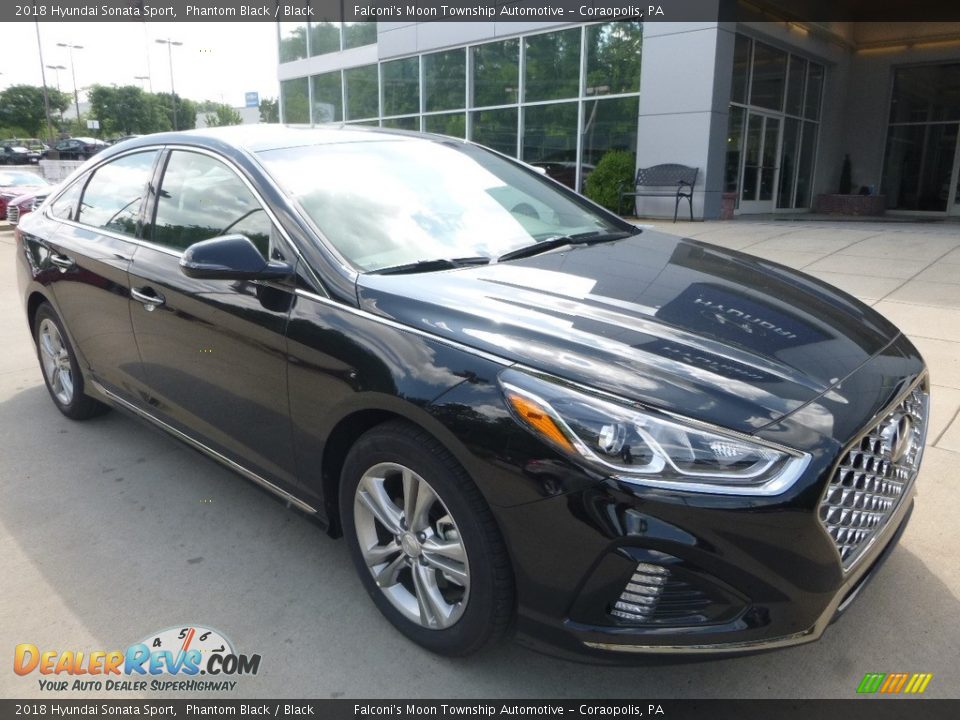 2018 Hyundai Sonata Sport Phantom Black / Black Photo #3