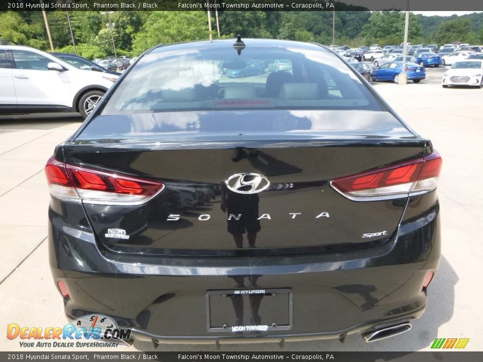 2018 Hyundai Sonata Sport Phantom Black / Black Photo #6