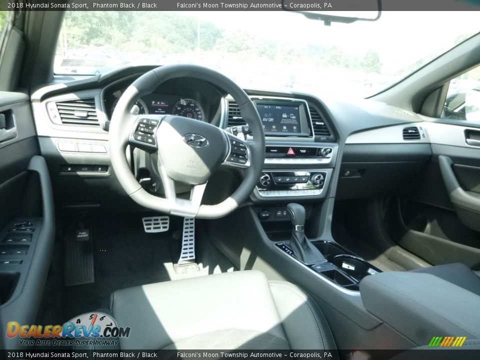 2018 Hyundai Sonata Sport Phantom Black / Black Photo #9