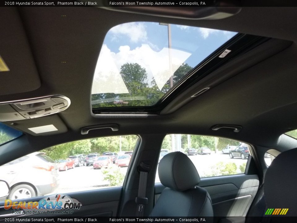 2018 Hyundai Sonata Sport Phantom Black / Black Photo #13