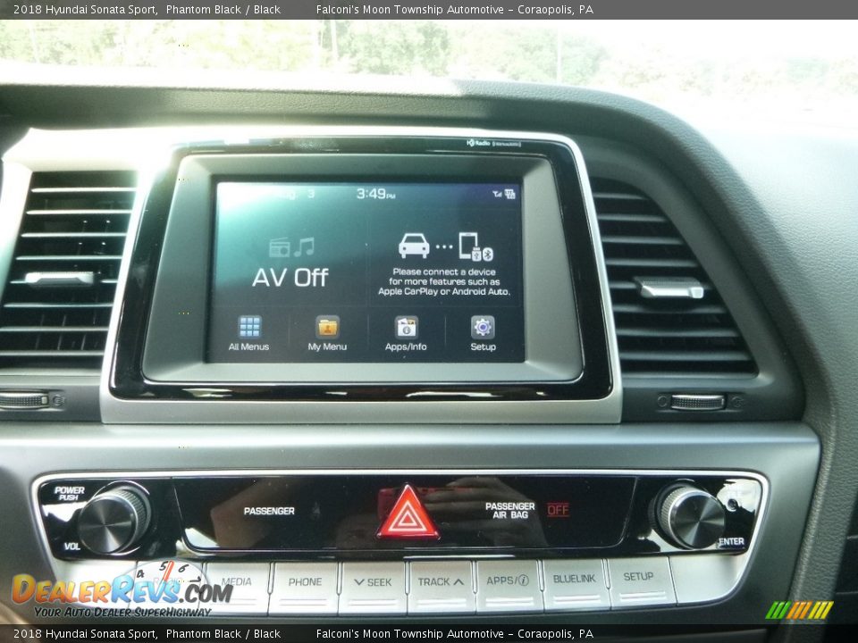 2018 Hyundai Sonata Sport Phantom Black / Black Photo #14