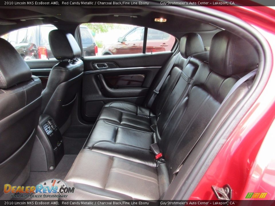 2010 Lincoln MKS EcoBoost AWD Red Candy Metallic / Charcoal Black/Fine Line Ebony Photo #10