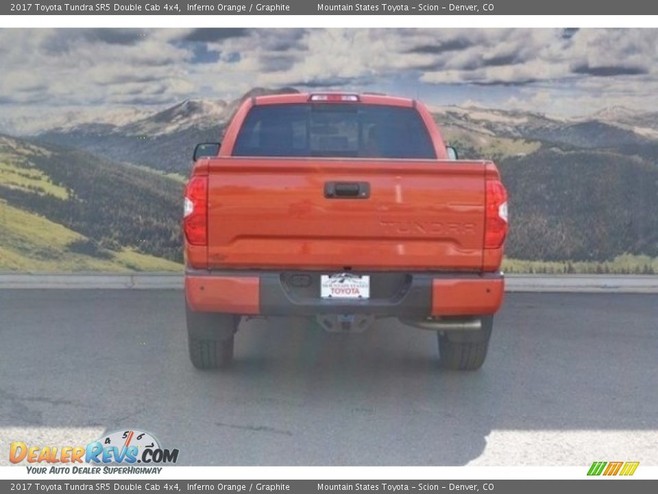 2017 Toyota Tundra SR5 Double Cab 4x4 Inferno Orange / Graphite Photo #4
