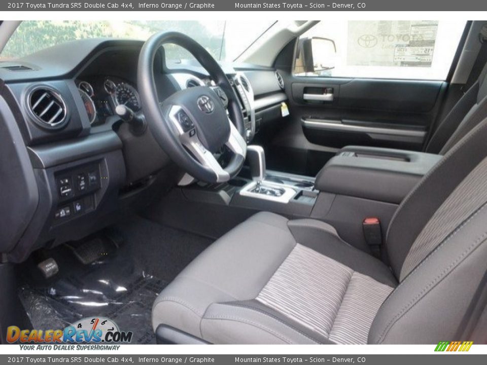 2017 Toyota Tundra SR5 Double Cab 4x4 Inferno Orange / Graphite Photo #5