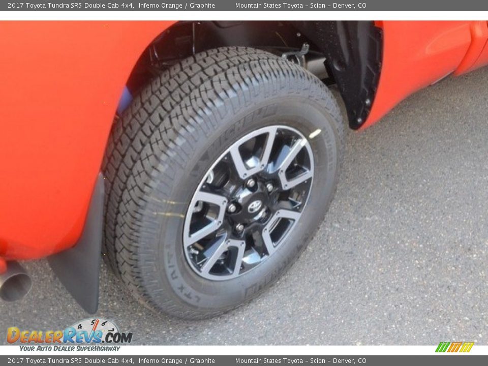 2017 Toyota Tundra SR5 Double Cab 4x4 Inferno Orange / Graphite Photo #9