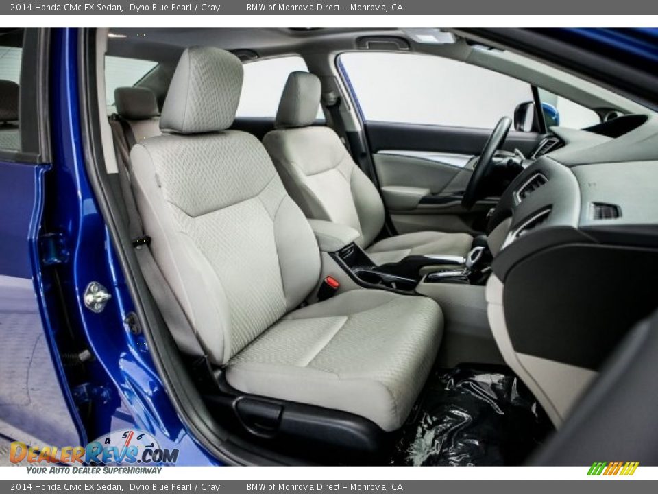 2014 Honda Civic EX Sedan Dyno Blue Pearl / Gray Photo #6