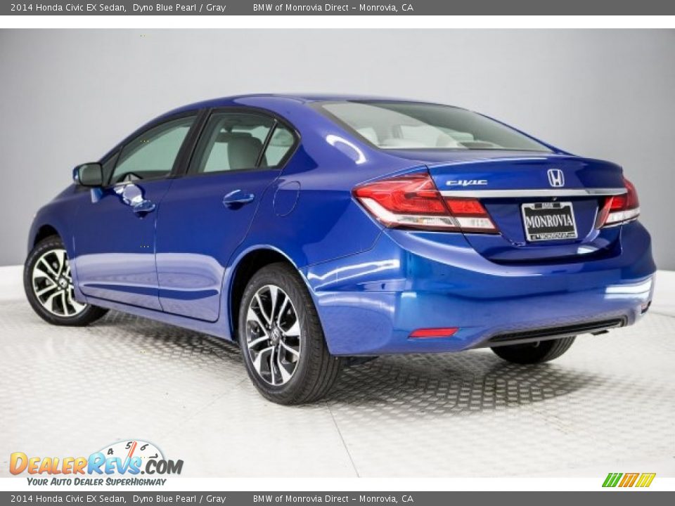 2014 Honda Civic EX Sedan Dyno Blue Pearl / Gray Photo #10