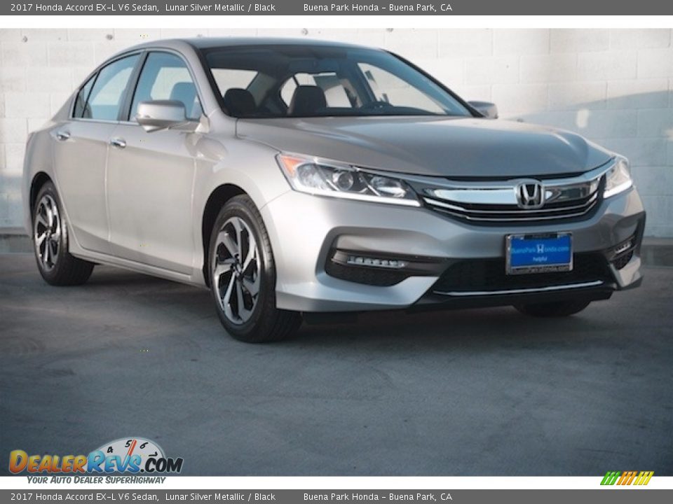 2017 Honda Accord EX-L V6 Sedan Lunar Silver Metallic / Black Photo #1