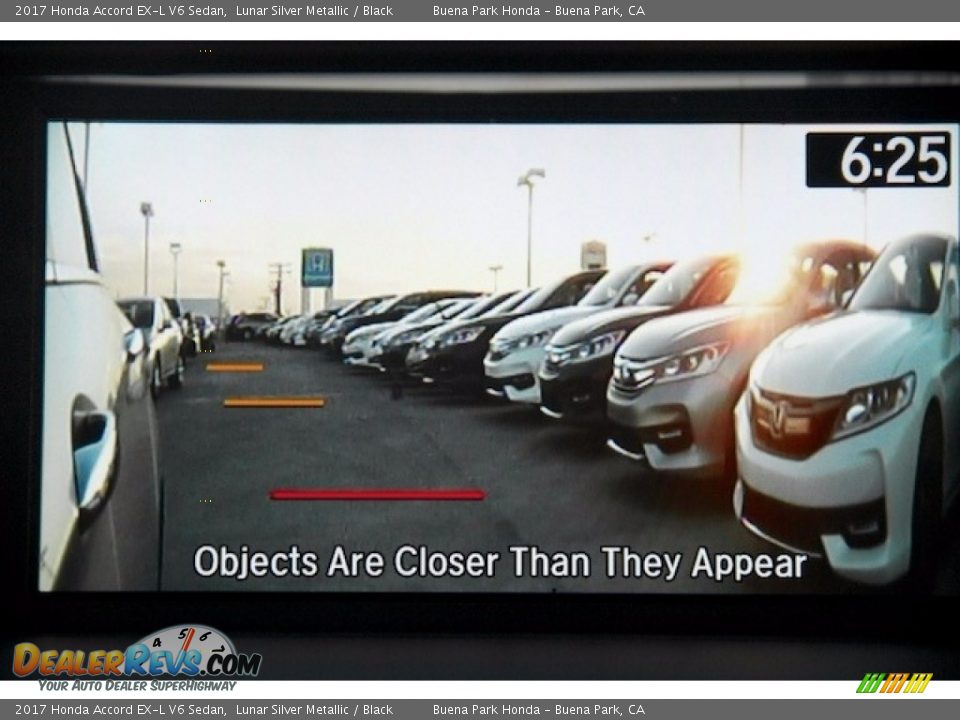 2017 Honda Accord EX-L V6 Sedan Lunar Silver Metallic / Black Photo #7