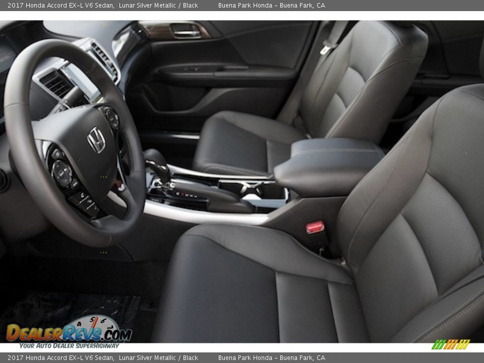 2017 Honda Accord EX-L V6 Sedan Lunar Silver Metallic / Black Photo #9