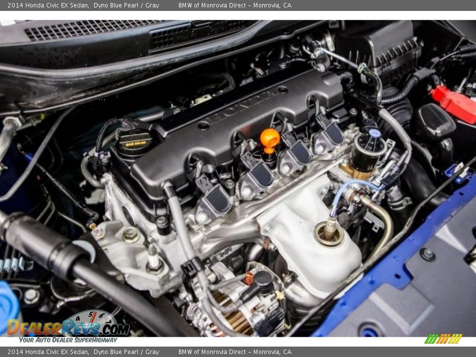 2014 Honda Civic EX Sedan Dyno Blue Pearl / Gray Photo #28