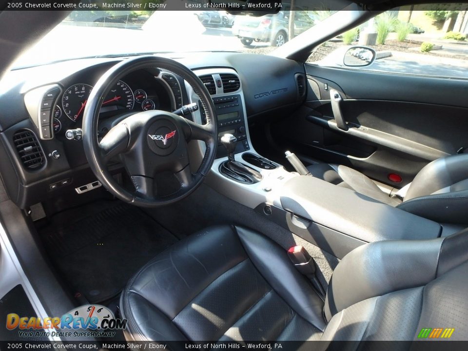 2005 Chevrolet Corvette Coupe Machine Silver / Ebony Photo #12