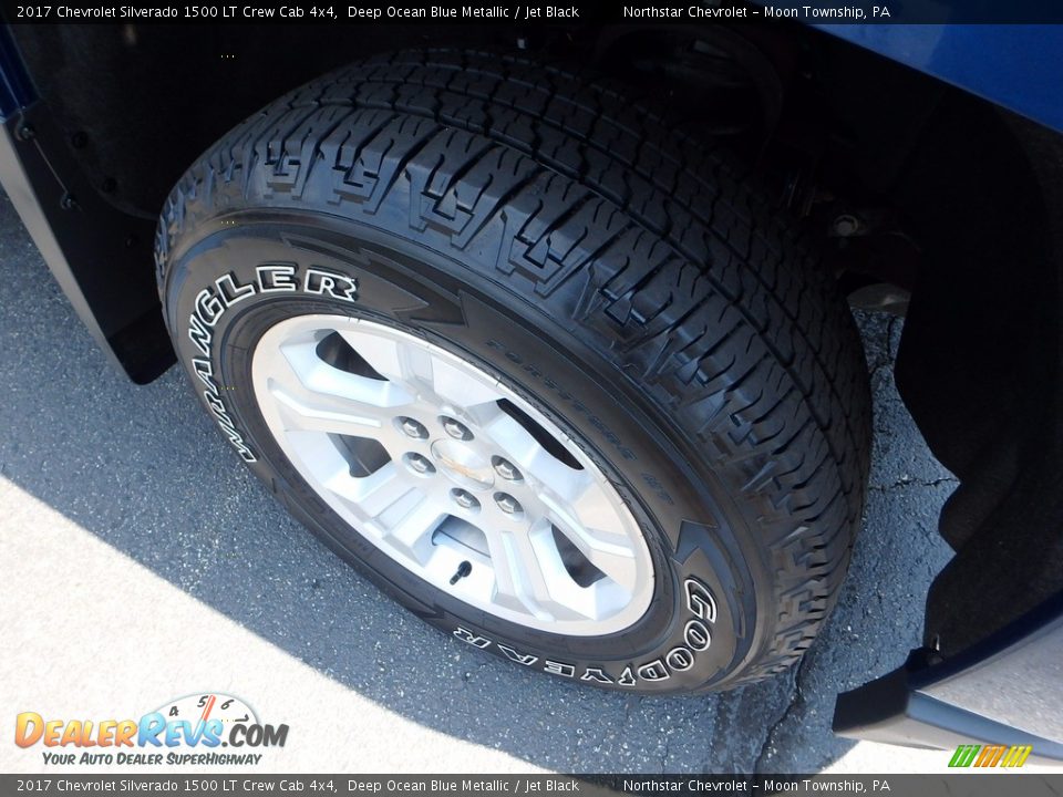 2017 Chevrolet Silverado 1500 LT Crew Cab 4x4 Deep Ocean Blue Metallic / Jet Black Photo #8