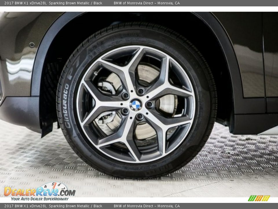 2017 BMW X1 xDrive28i Sparkling Brown Metallic / Black Photo #8
