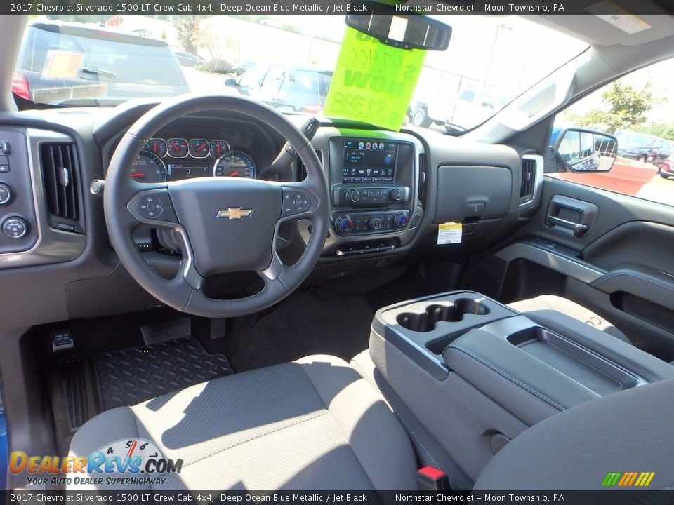 2017 Chevrolet Silverado 1500 LT Crew Cab 4x4 Deep Ocean Blue Metallic / Jet Black Photo #15