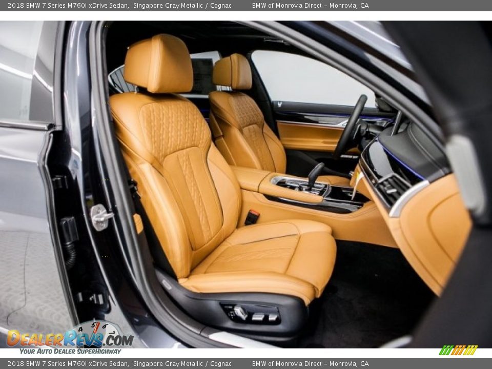 Cognac Interior - 2018 BMW 7 Series M760i xDrive Sedan Photo #2