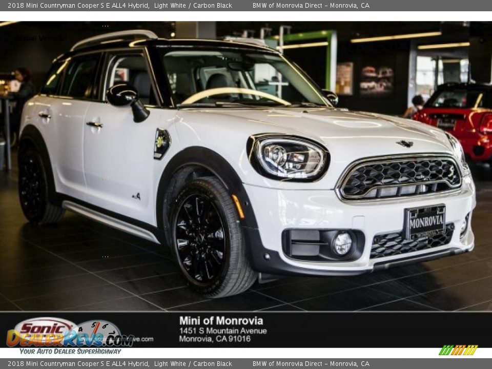 2018 Mini Countryman Cooper S E ALL4 Hybrid Light White / Carbon Black Photo #1