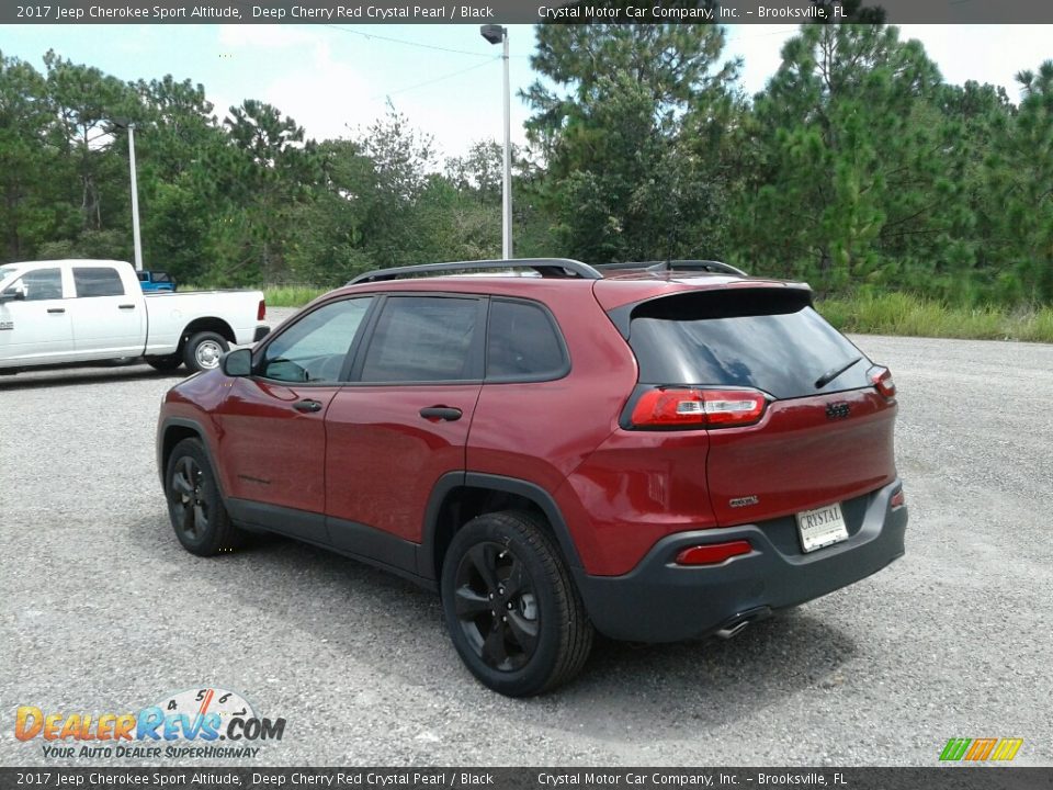 2017 Jeep Cherokee Sport Altitude Deep Cherry Red Crystal Pearl / Black Photo #3