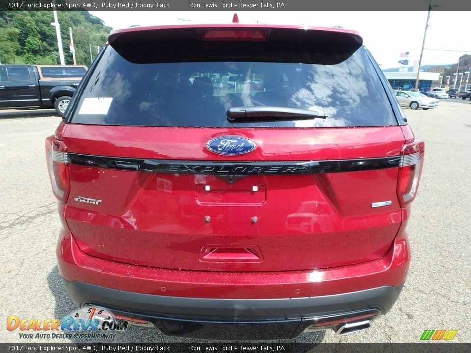 2017 Ford Explorer Sport 4WD Ruby Red / Ebony Black Photo #3