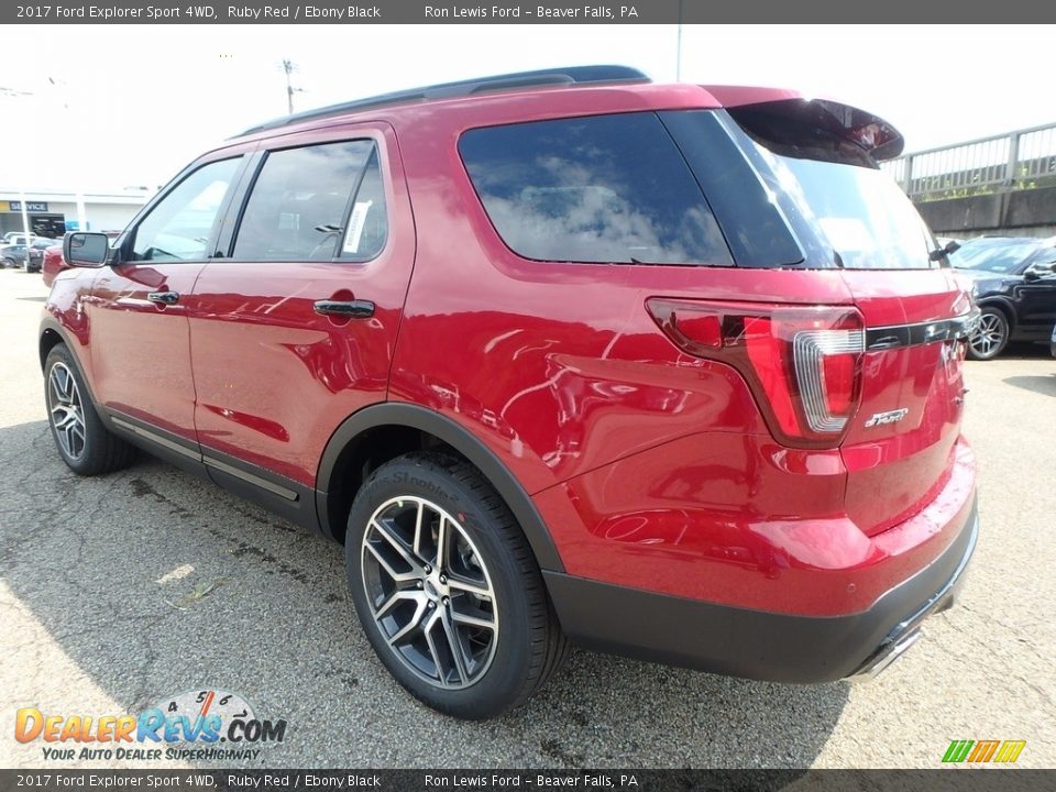 2017 Ford Explorer Sport 4WD Ruby Red / Ebony Black Photo #4